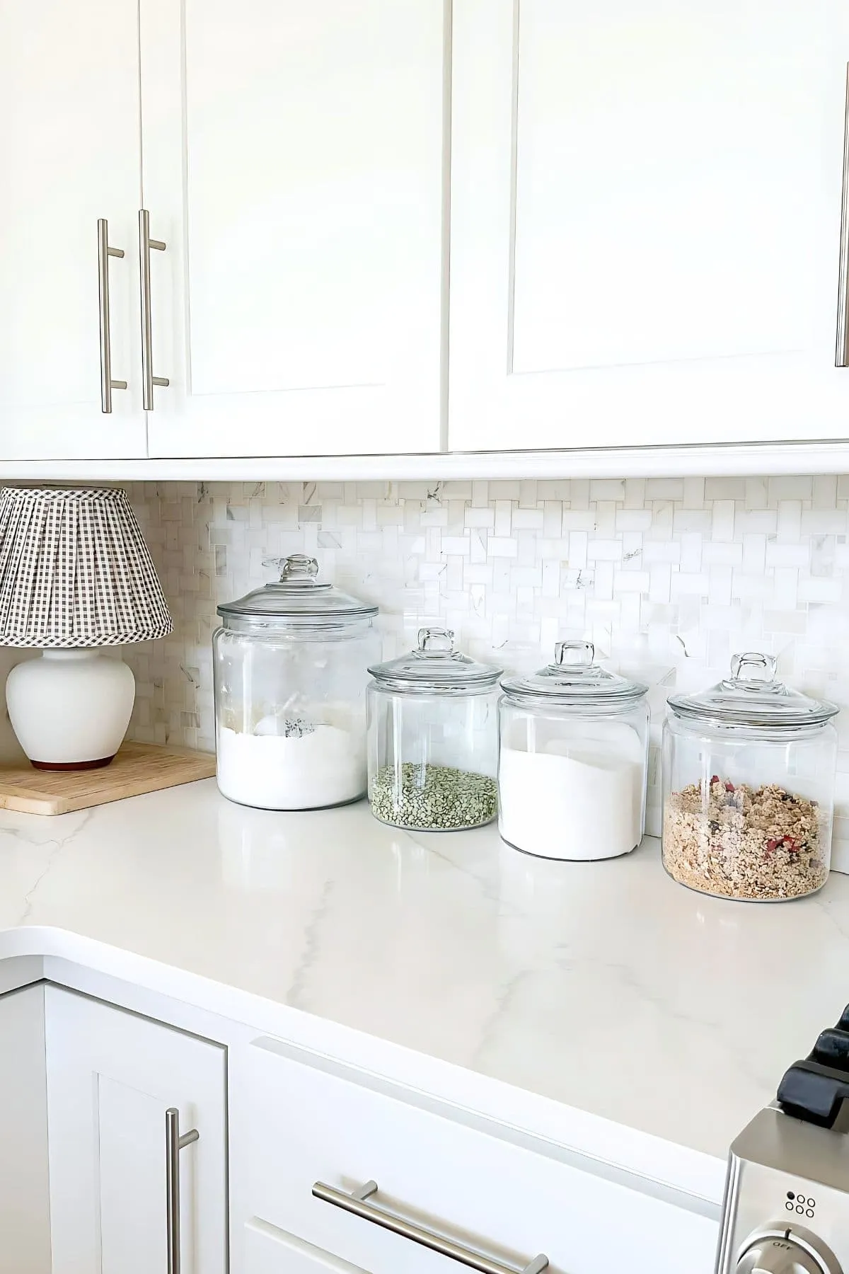 Establish Designated Zones in stylish was Decorate Your Kitchen Counters Like a Pro