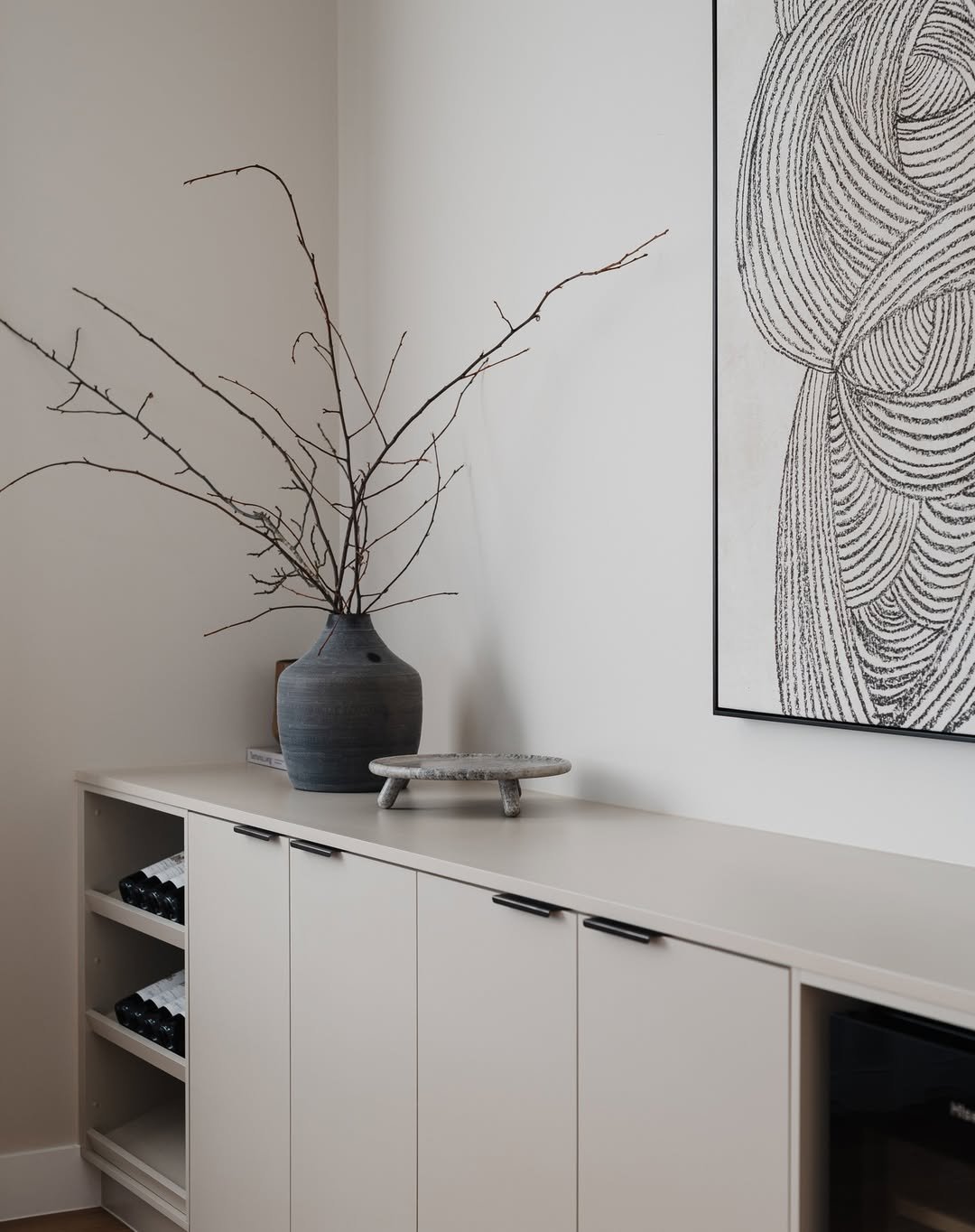 Minimalist White Floating Console