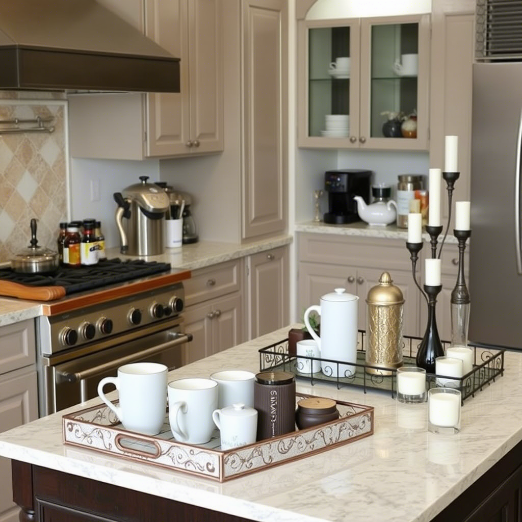 Stylish designer Trays to decorate kitchen counters