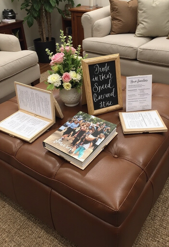 17 Trendy Ottoman Coffee Table Decor Hacks to Impress Your Guests! - 14. Interactive Decor