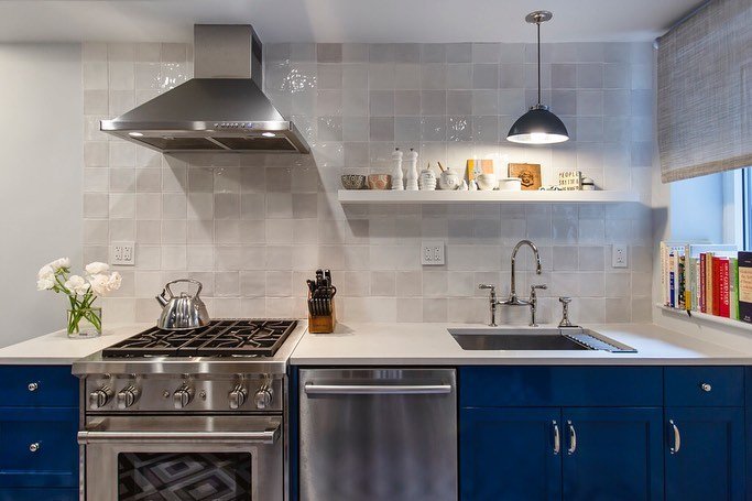 Blue and White Mosaic