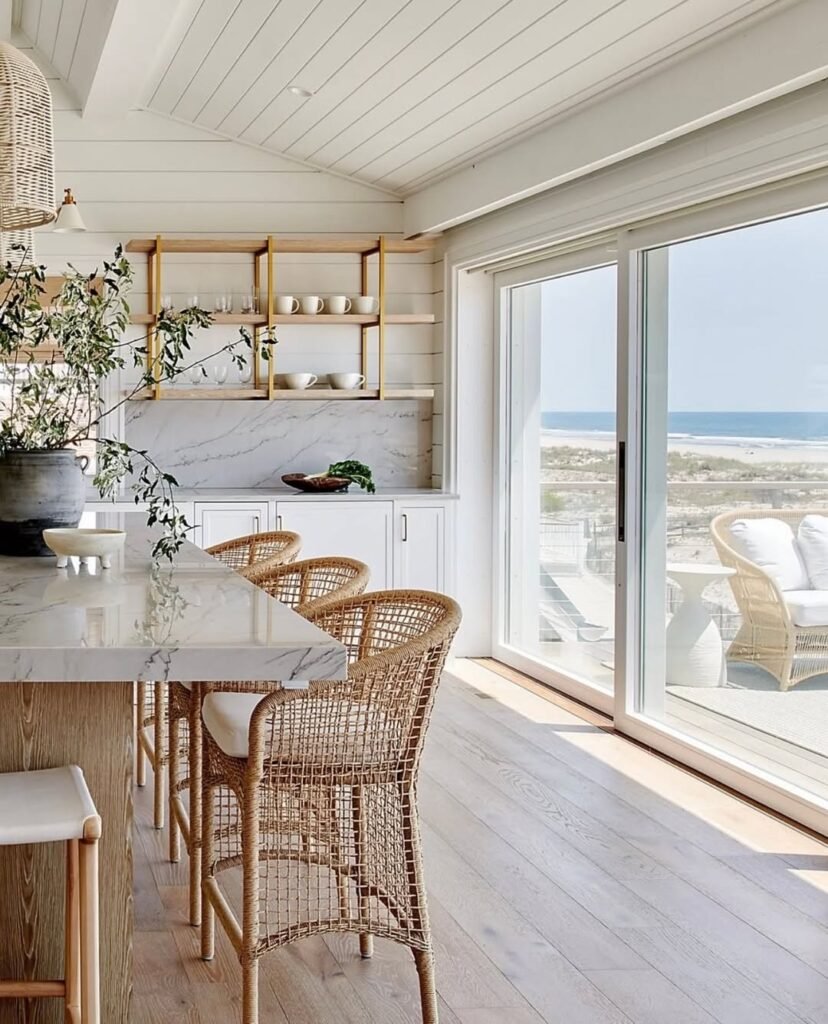 Picture of 15 Trendy Coastal Kitchen Backsplash Ideas - insteadoffix
