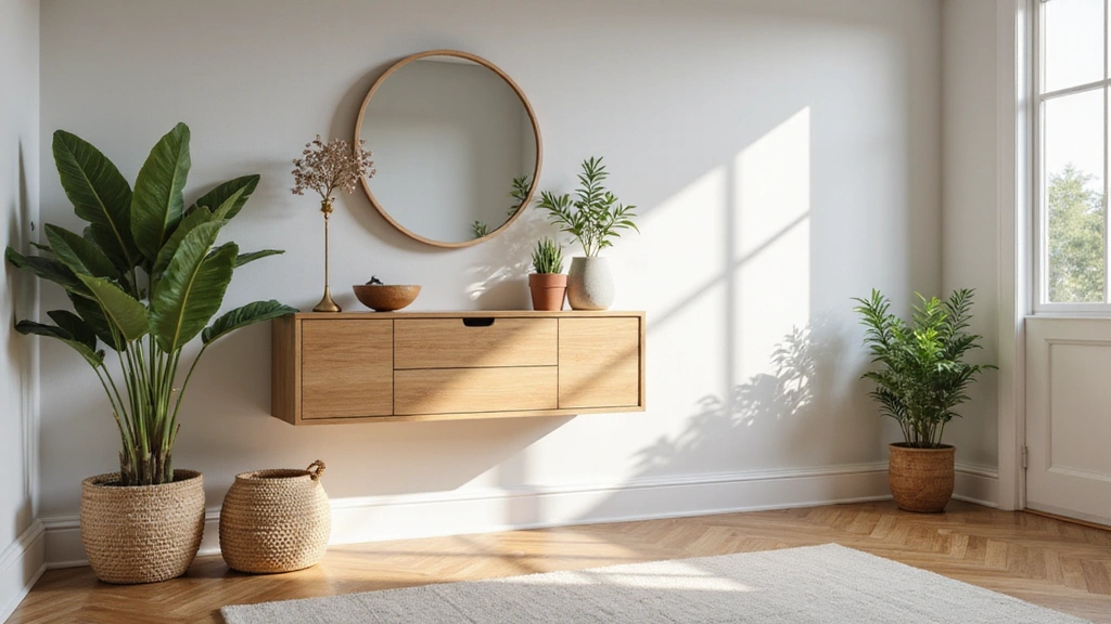 Space-Saving Floating Console Table