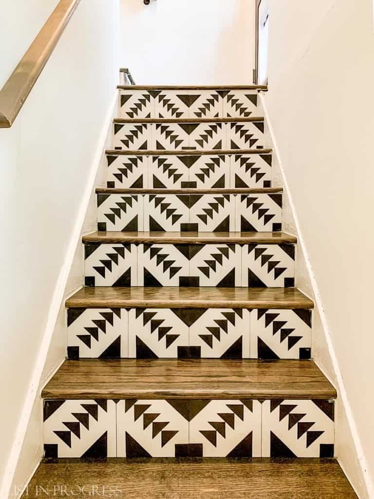 Geometric Patterns on stair risers