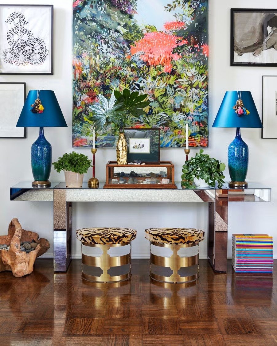 Global Artifacts boho living room 
