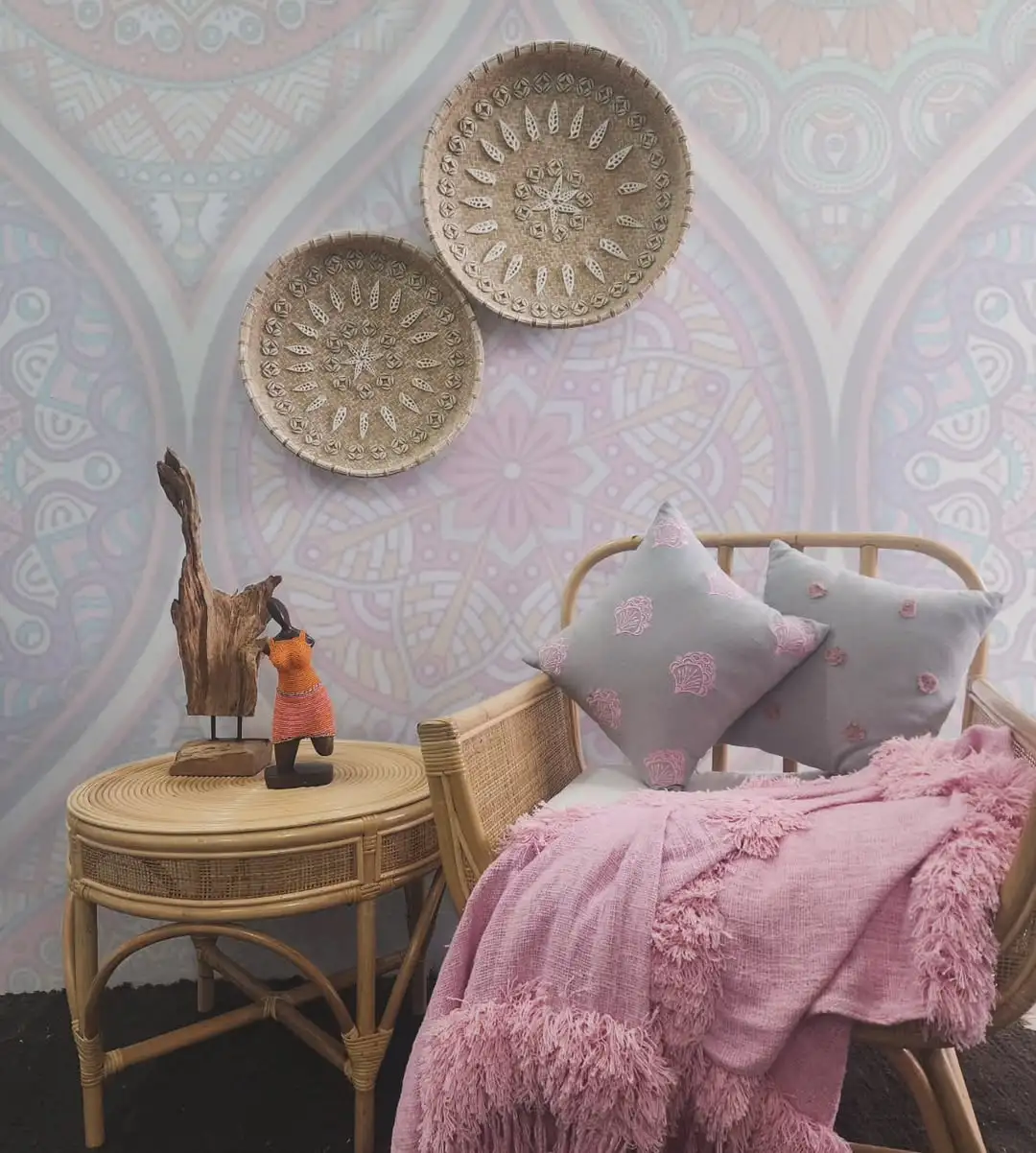 Textured Walls boho living room