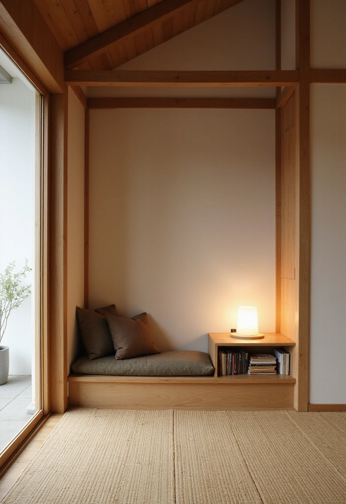 18 Minimalist Japanese Living Room Ideas That Redefine Simplicity (You’ll Want #3!) - 18. Cozy Nooks