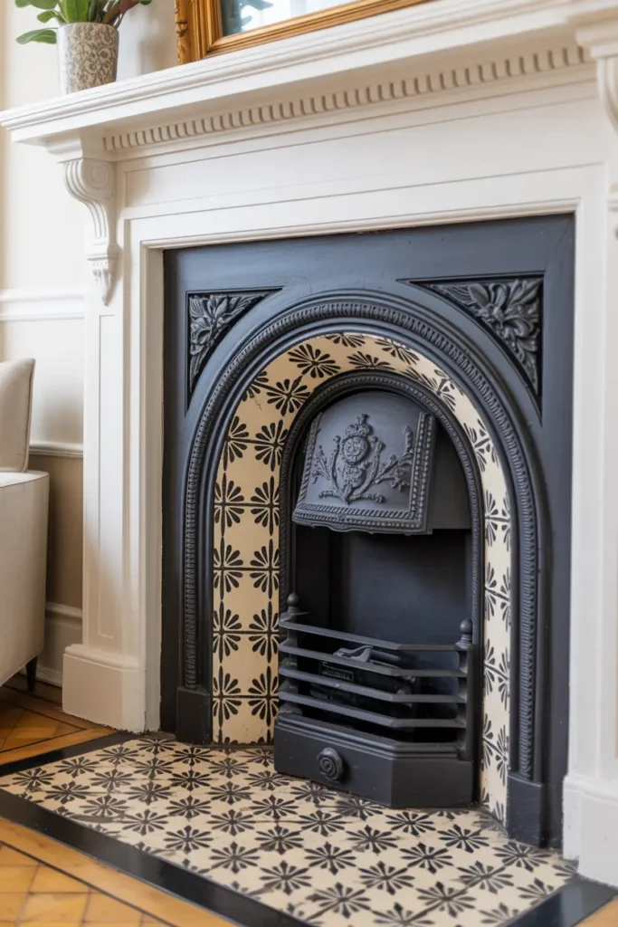 Victorian Character with Geometric Tiles