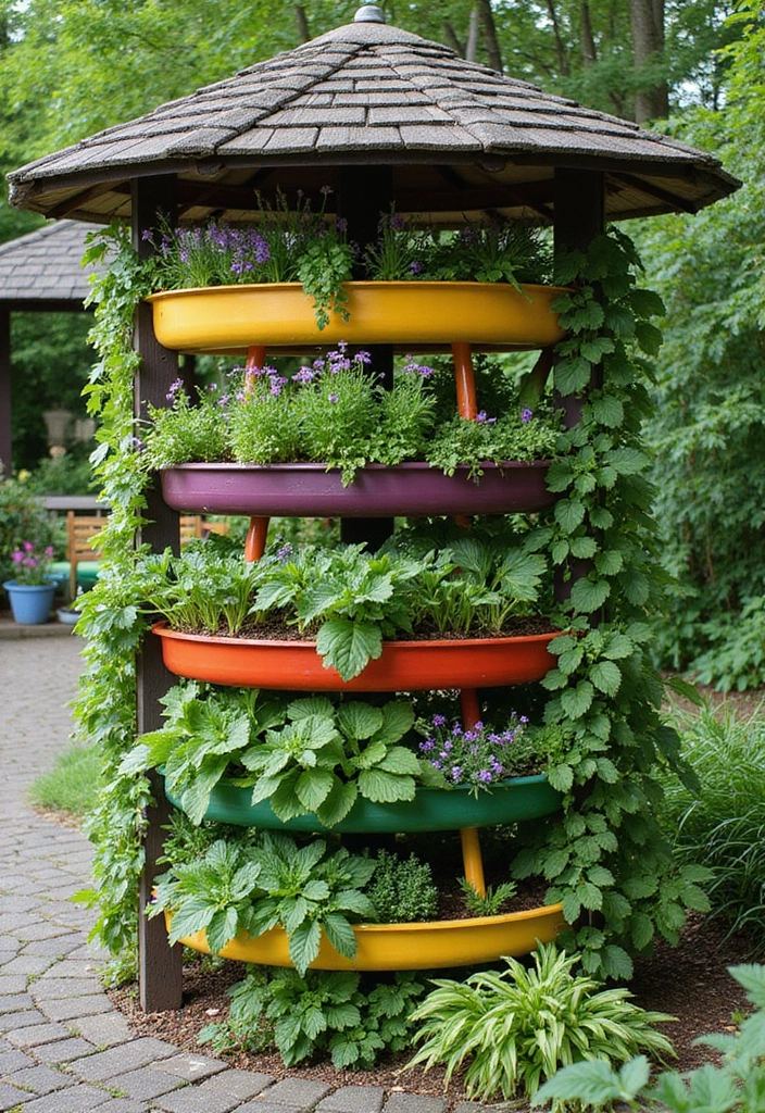 Vertical Garden with Planters
