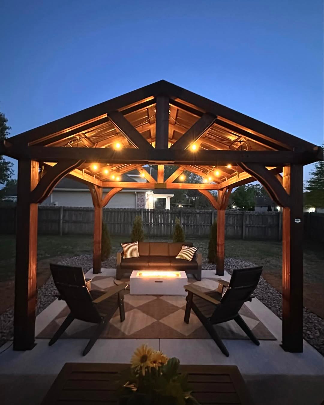 DIY Gazebo Whimsical Fairy Lights