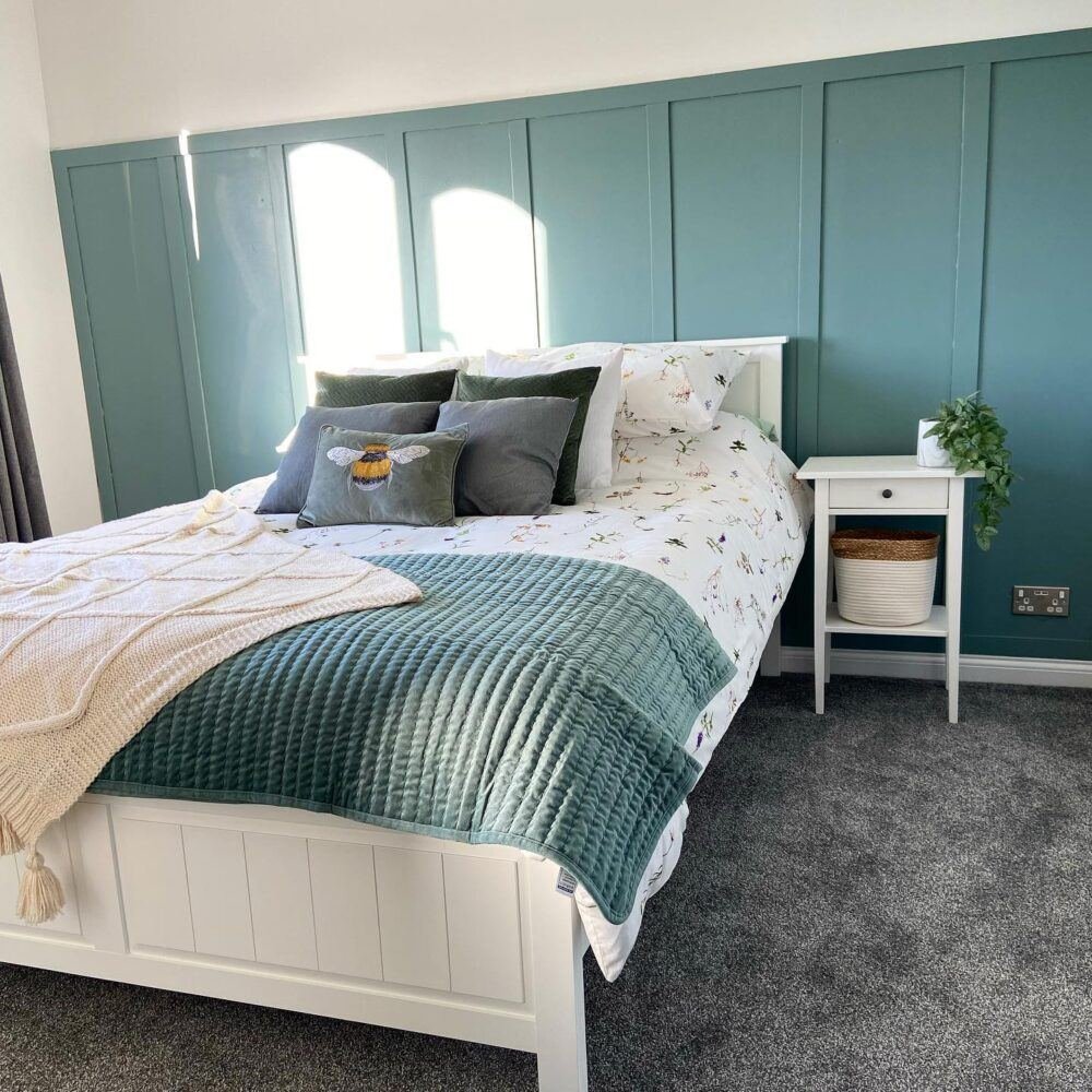 Dark Teal Moody Bedroom Color