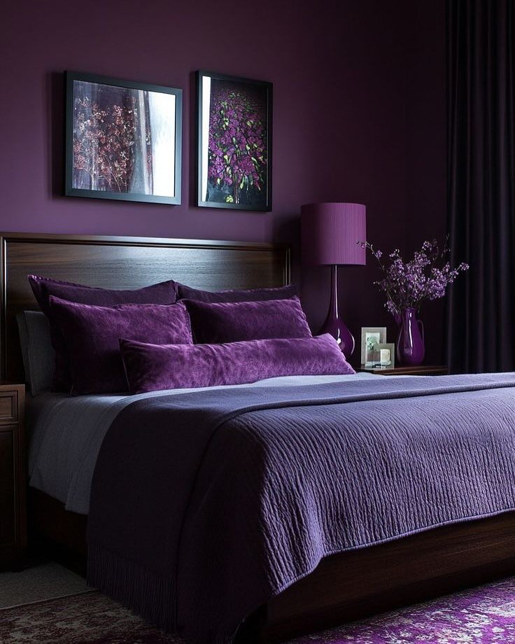 Dark Teal Moody Bedroom Color