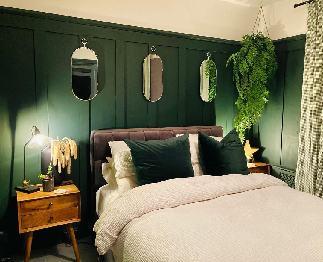Forest Green Moody Bedroom Color