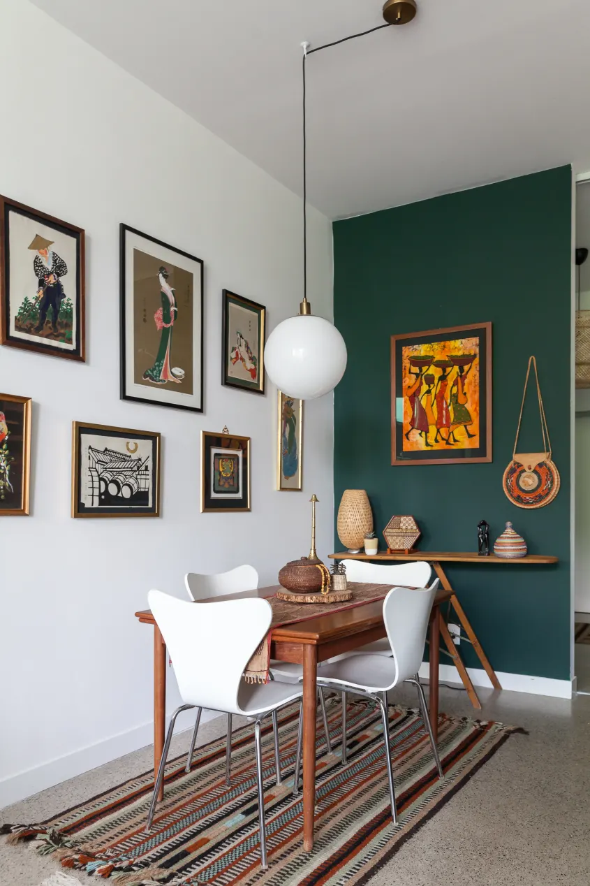 Gallery Wall Boho Dining Rooms