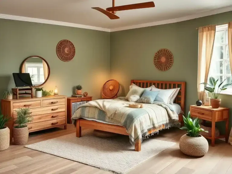 How to Create a Cozy Boho Sage Green Bedroom Oasis