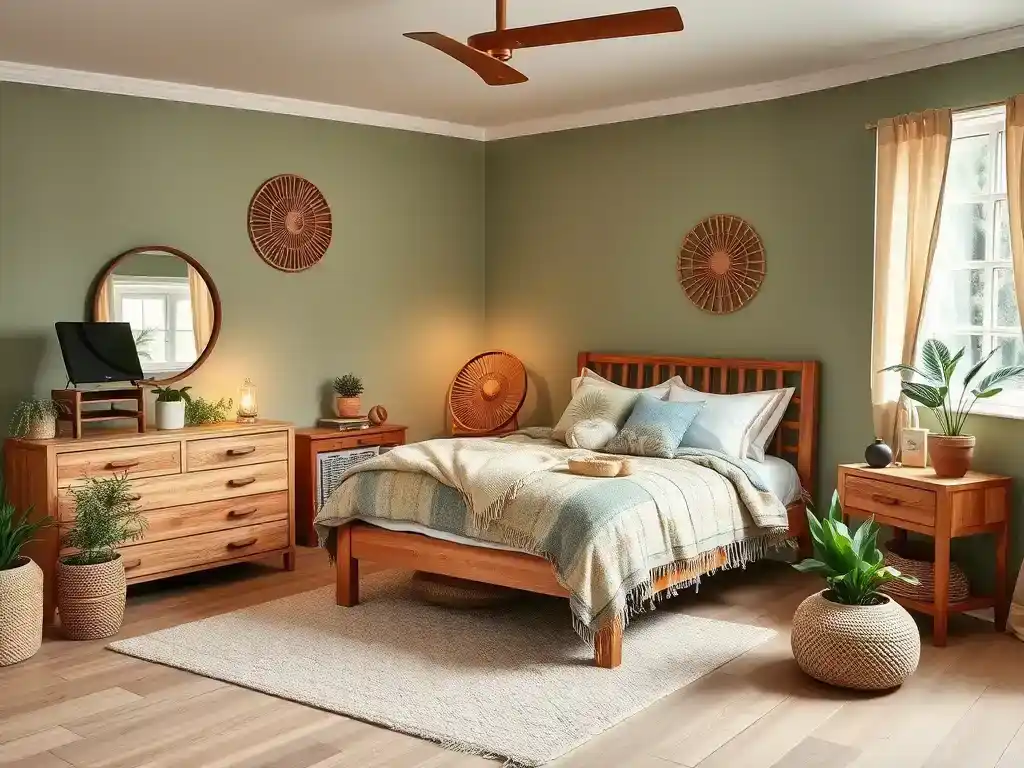 How to Create a Cozy Boho Sage Green Bedroom Oasis