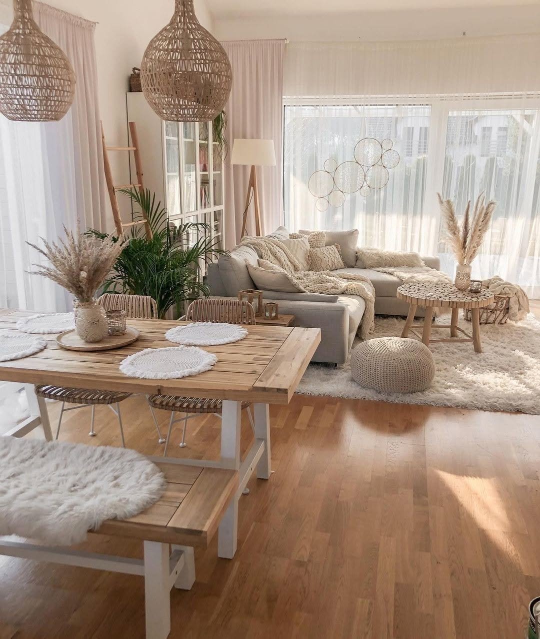 Layer Textiles Boho Dining Rooms