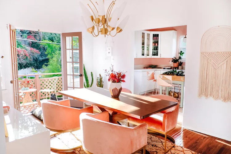 Macramé and Woven Art Boho Dining Room
