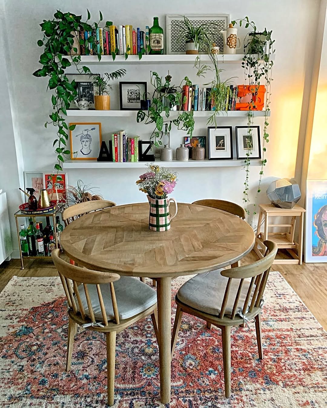 Natural Materials in Boho Dining Rooms