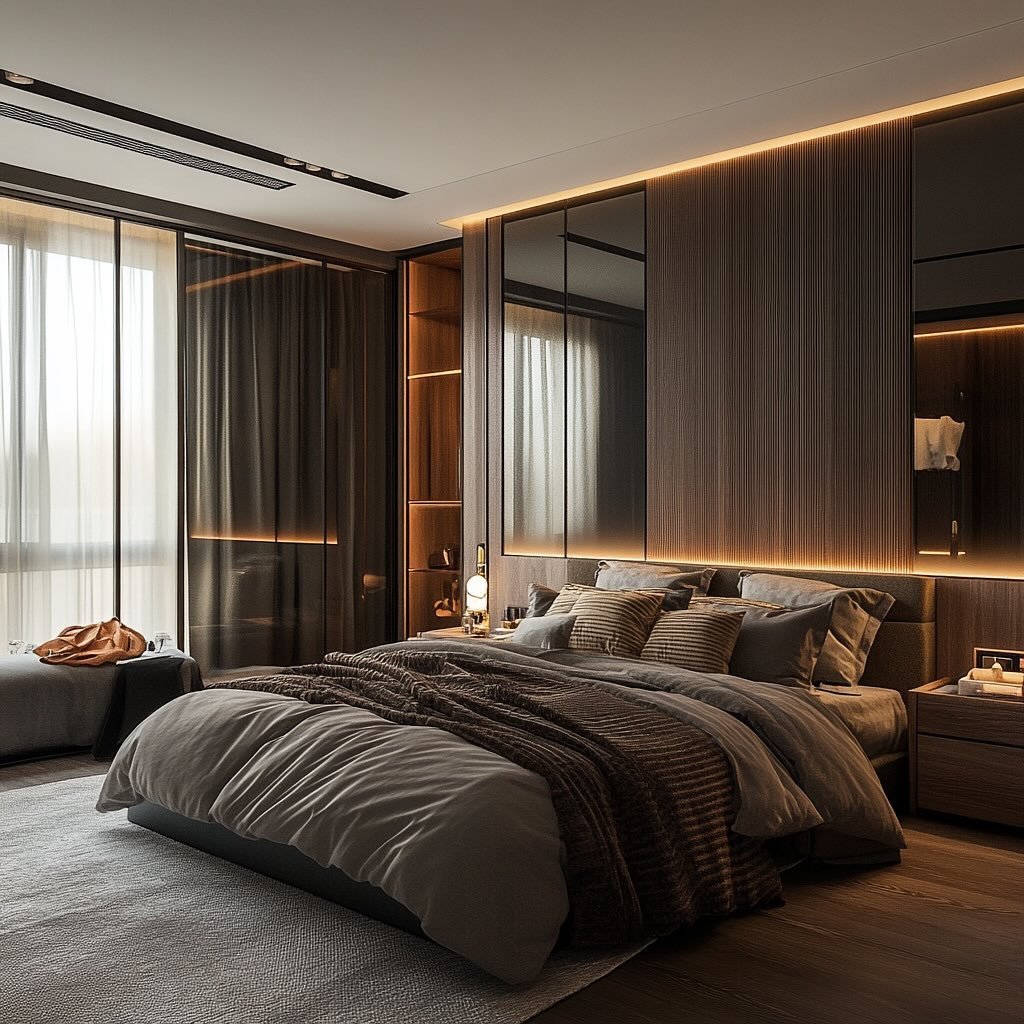 Relaxing Atmosphere for a Dark Moody Bedroom