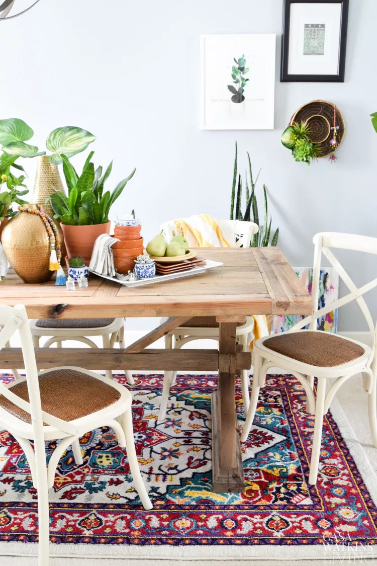 Rugs for Boho Dining Rooms