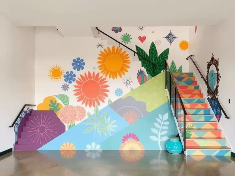 Stunning Staircase Wall Painting Ideas