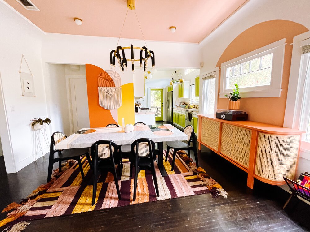 Statement Table Boho Dining Room