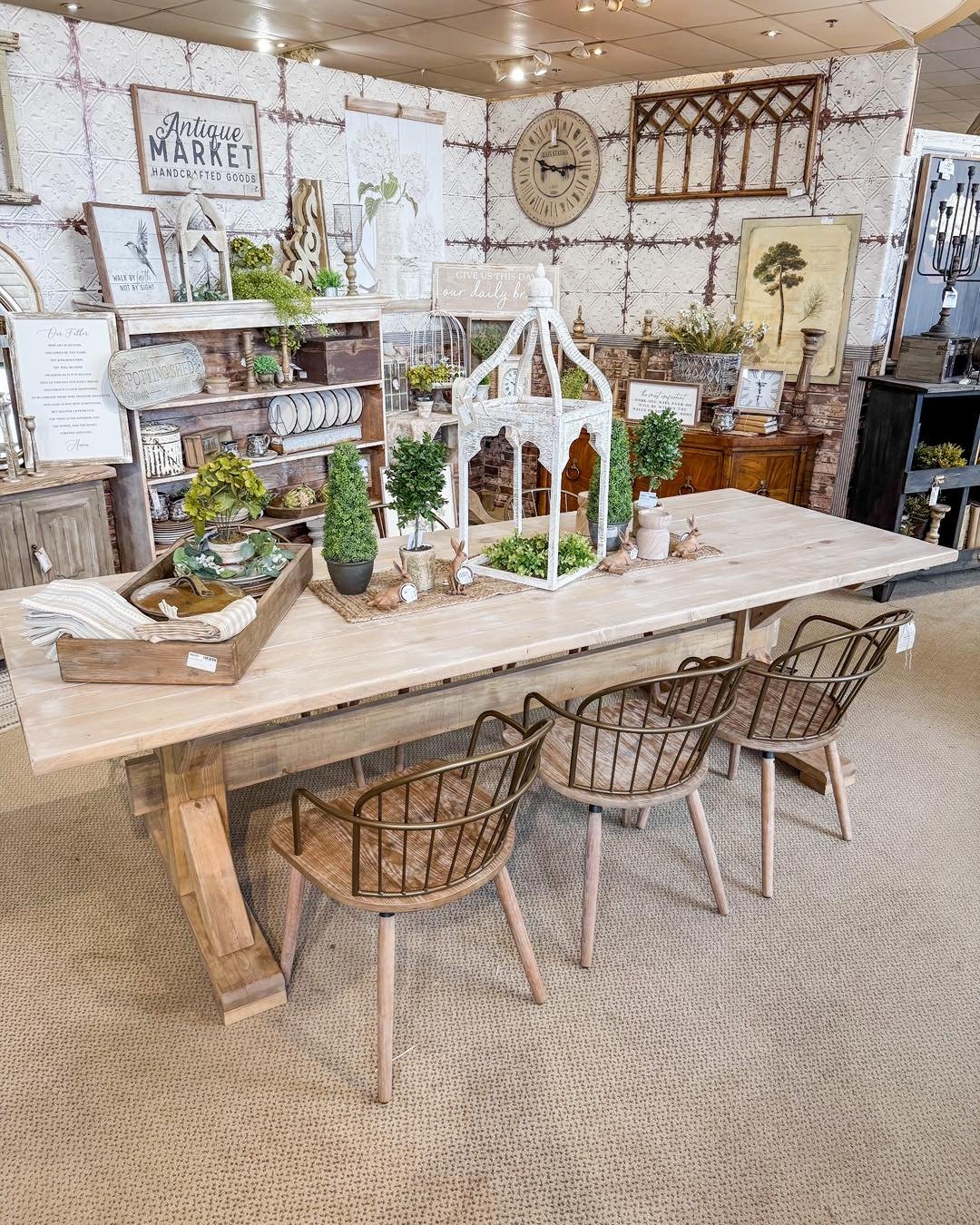 Vintage and Handmade Boho Dining Room