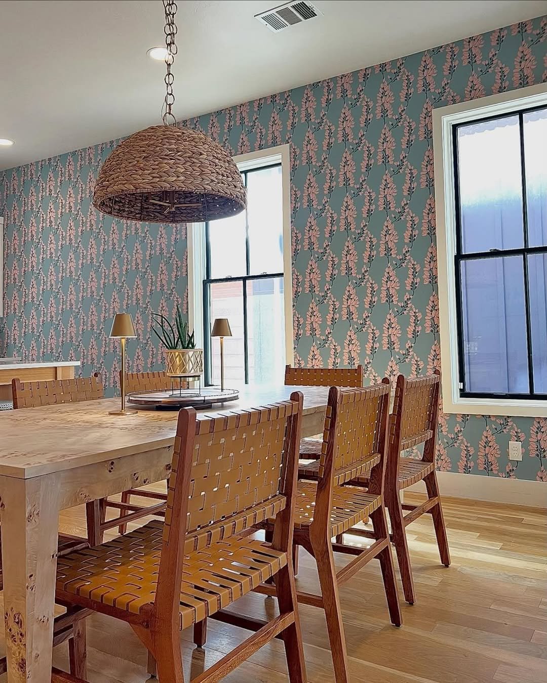 Wallpaper Boho Dining Room