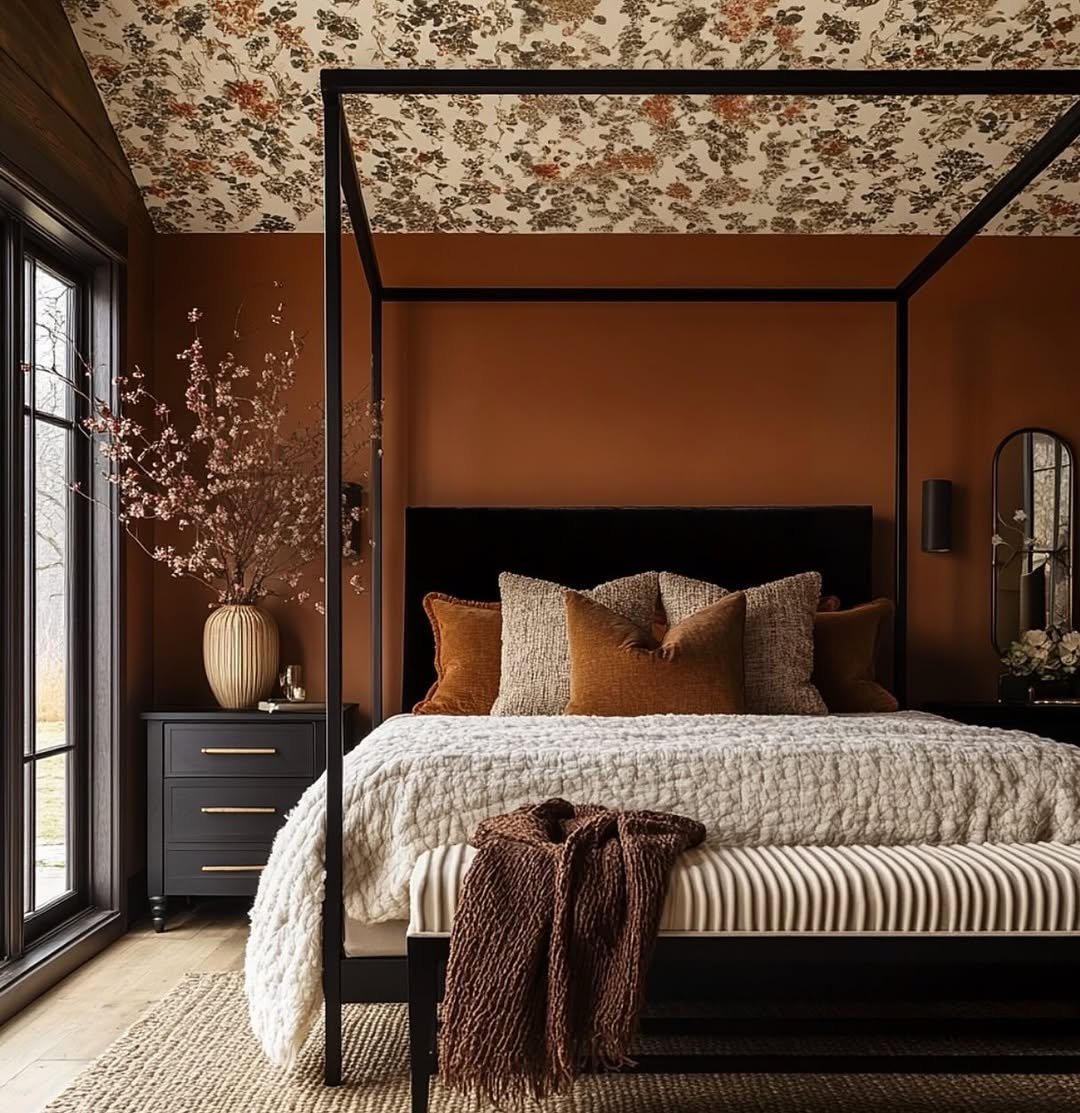 Warm Brown Moody Bedroom Color