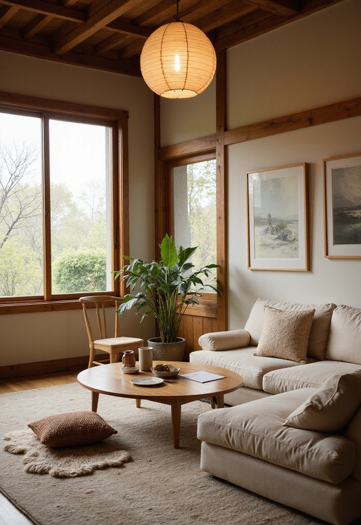Cozy Japandi Living Room Designs