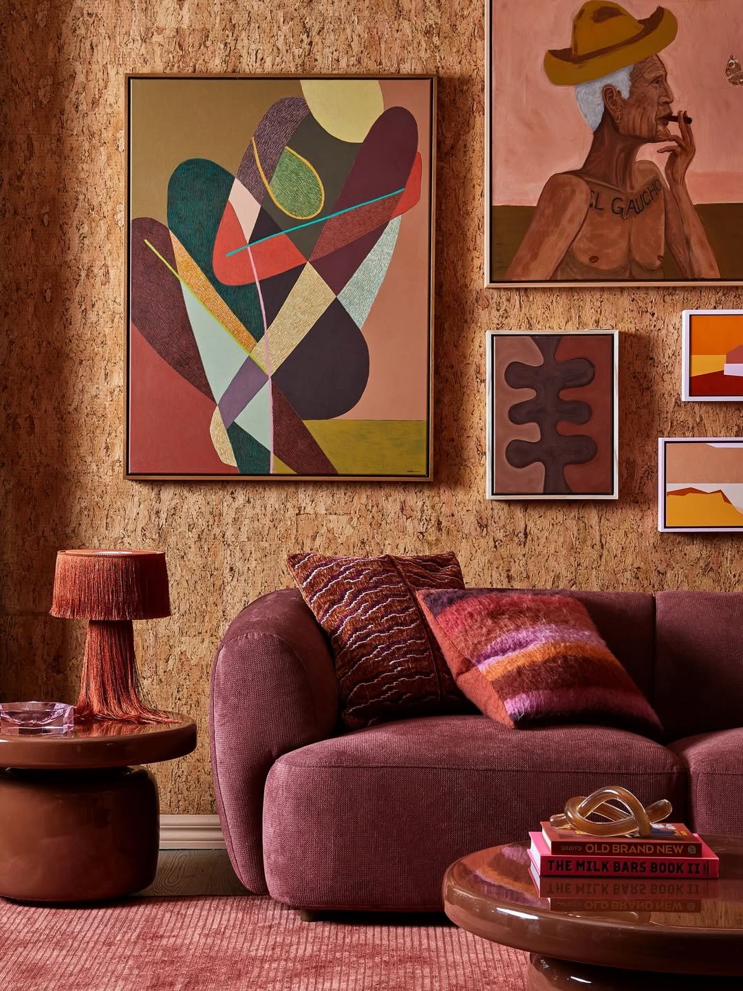 Accent Chairs in Rosy Hues