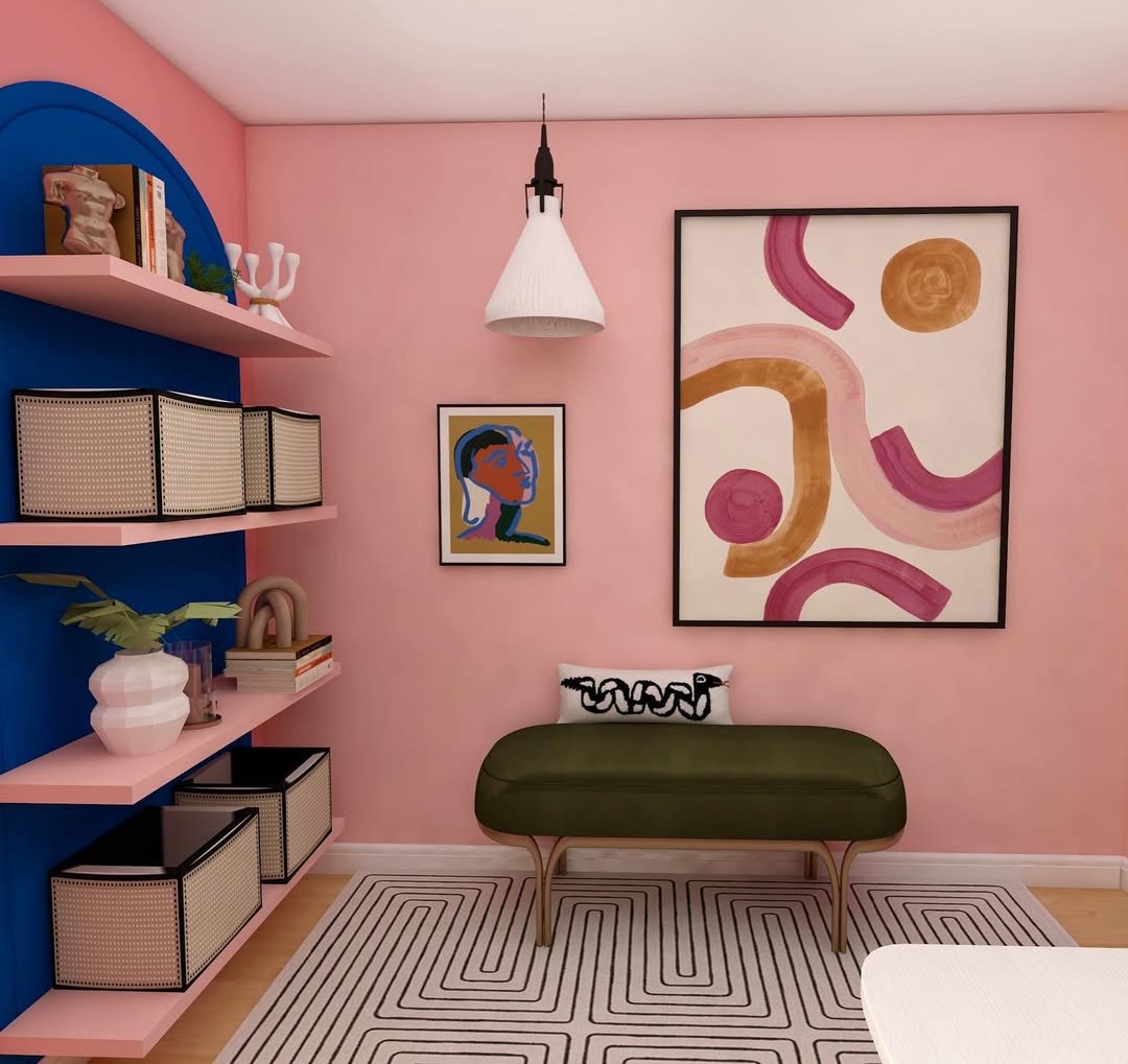 Blush Pink Walls for a Soft Glow