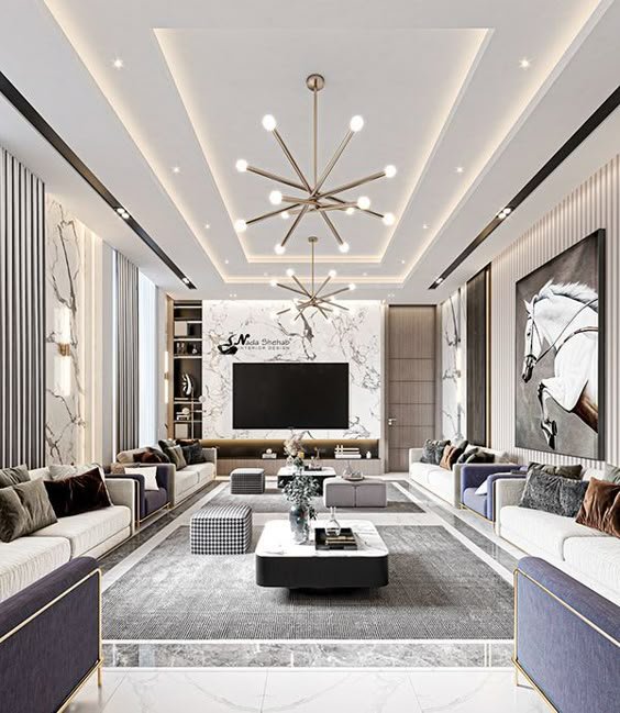 21 Luxury Ceiling Designs That Will Wow Your Guests (Don’t Miss #5!) - 19. Dramatic High-Contrast
