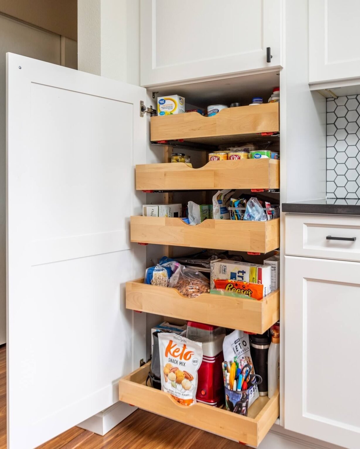 Curated visual reference: Gallery Detail: Brilliant Kitchen Storage Ideas To Maximize Space And Minimize Clutter