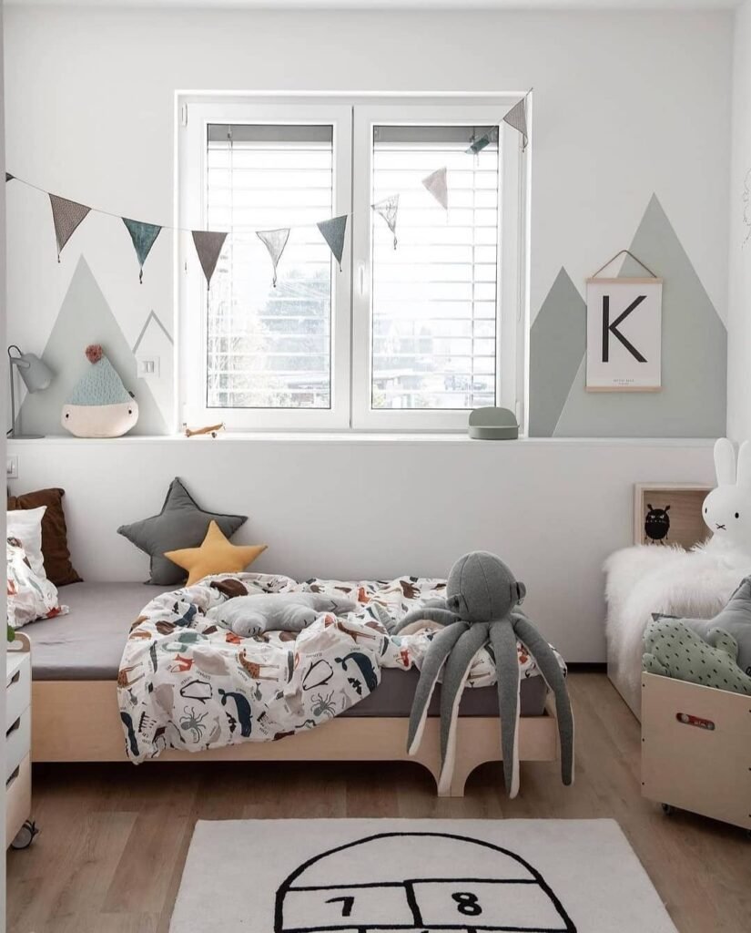 Scandi-inspired Sage Green Kids’ Bedroom Ideas