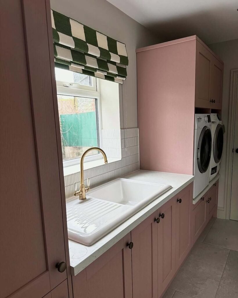 Soft Pink Large Utility Room Ideas