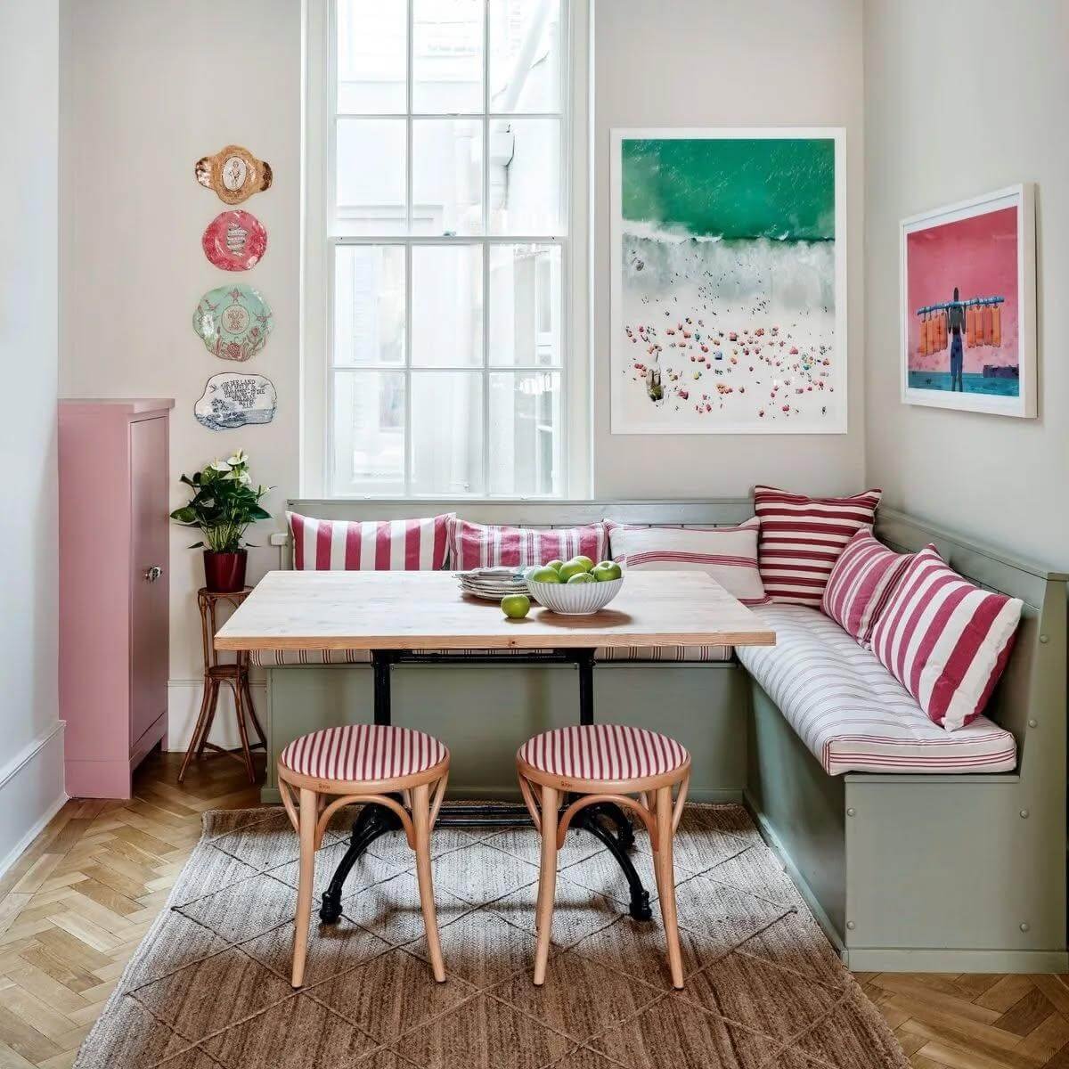 Playful Patterns to Small Dining Room Ideas