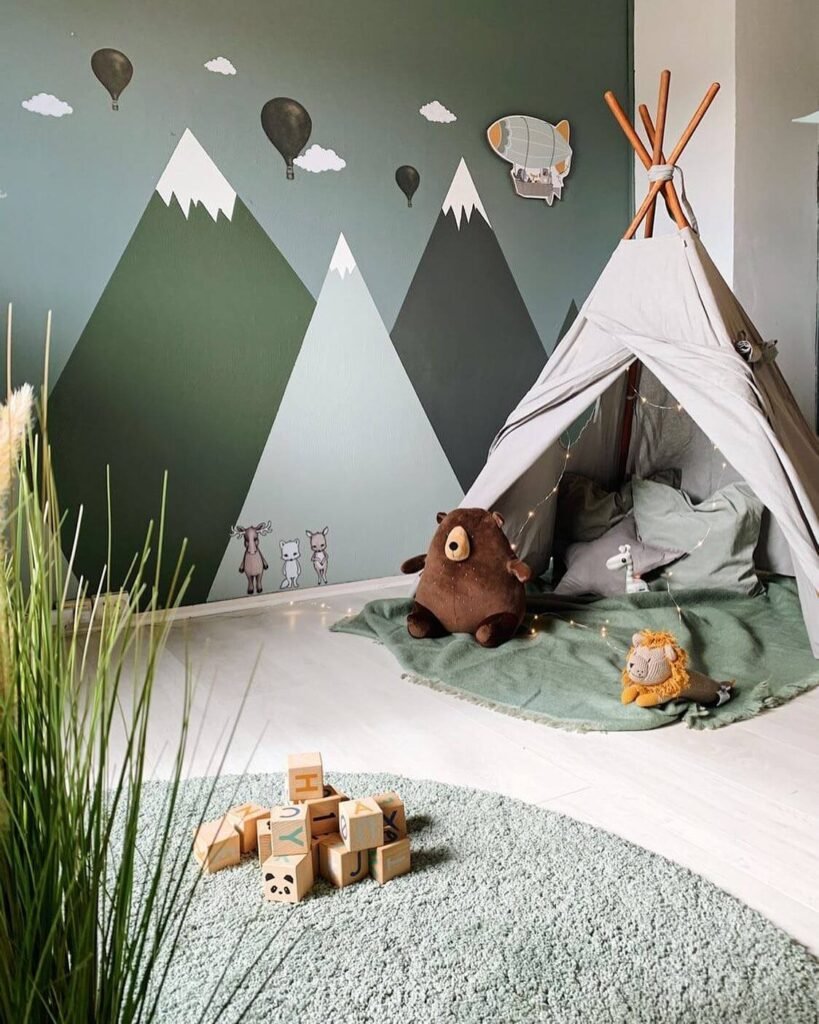 Sage Green Kids’ Bedroom Ideas