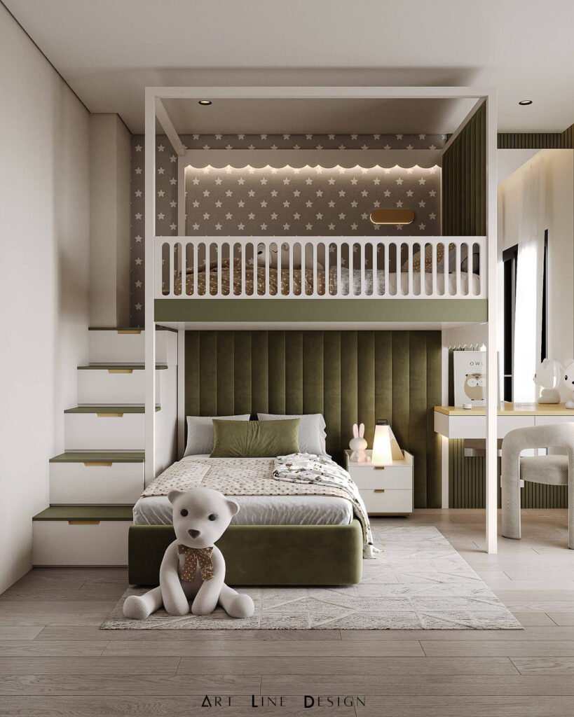 Sage Green Kids’ Bedroom Ideas