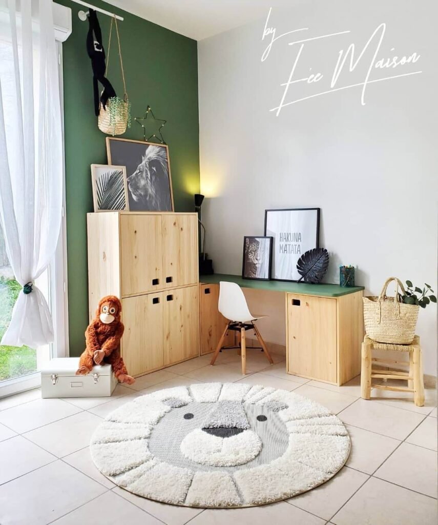 Study Nook Sage Green Kids’ Bedroom Ideas