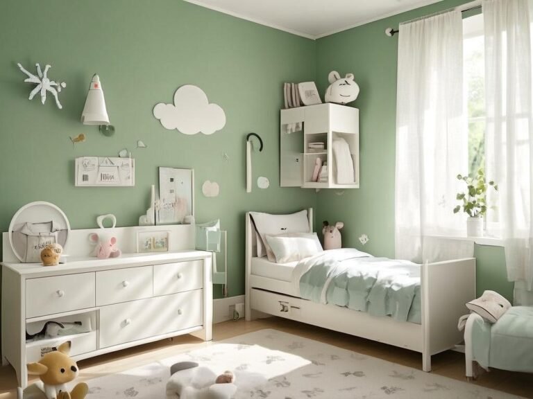 Sage Green Kids’ Bedroom Ideas