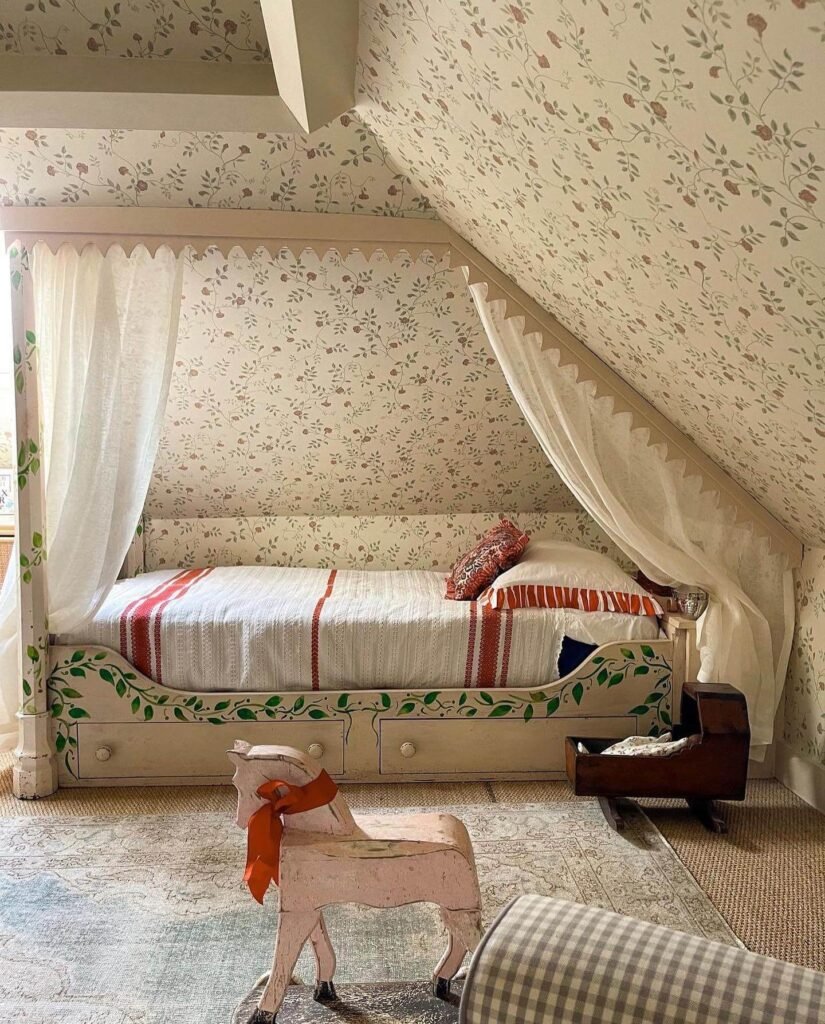 Whimsical Low Attic Bedroom Ideas