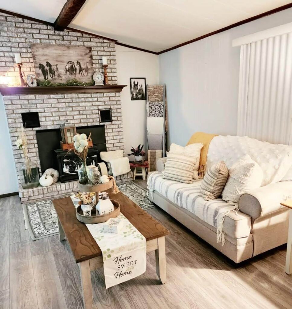 Cozy Modern Farmhouse Fireplace Ideas
