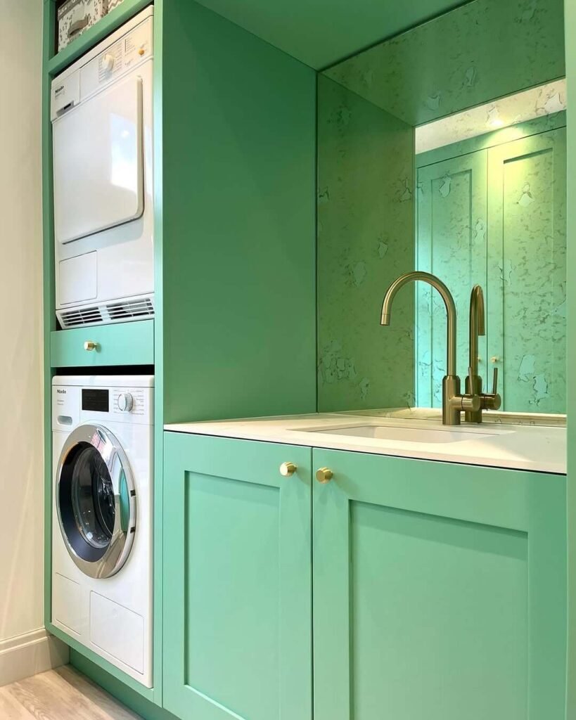 Bold Color Large Utility Room Ideas