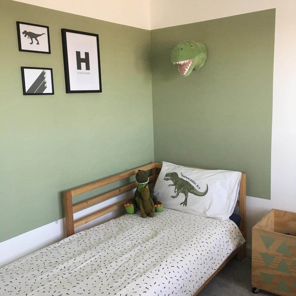 Dinosaur Dreams Sage Green Kids’ Bedroom Ideas