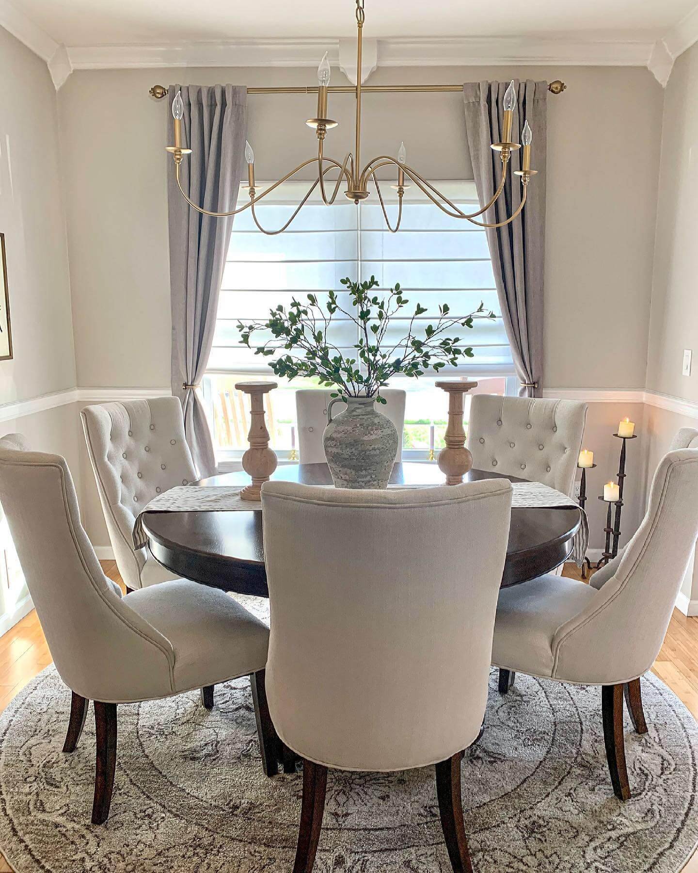 Round Table to Enhance Flow Small Dining Room 