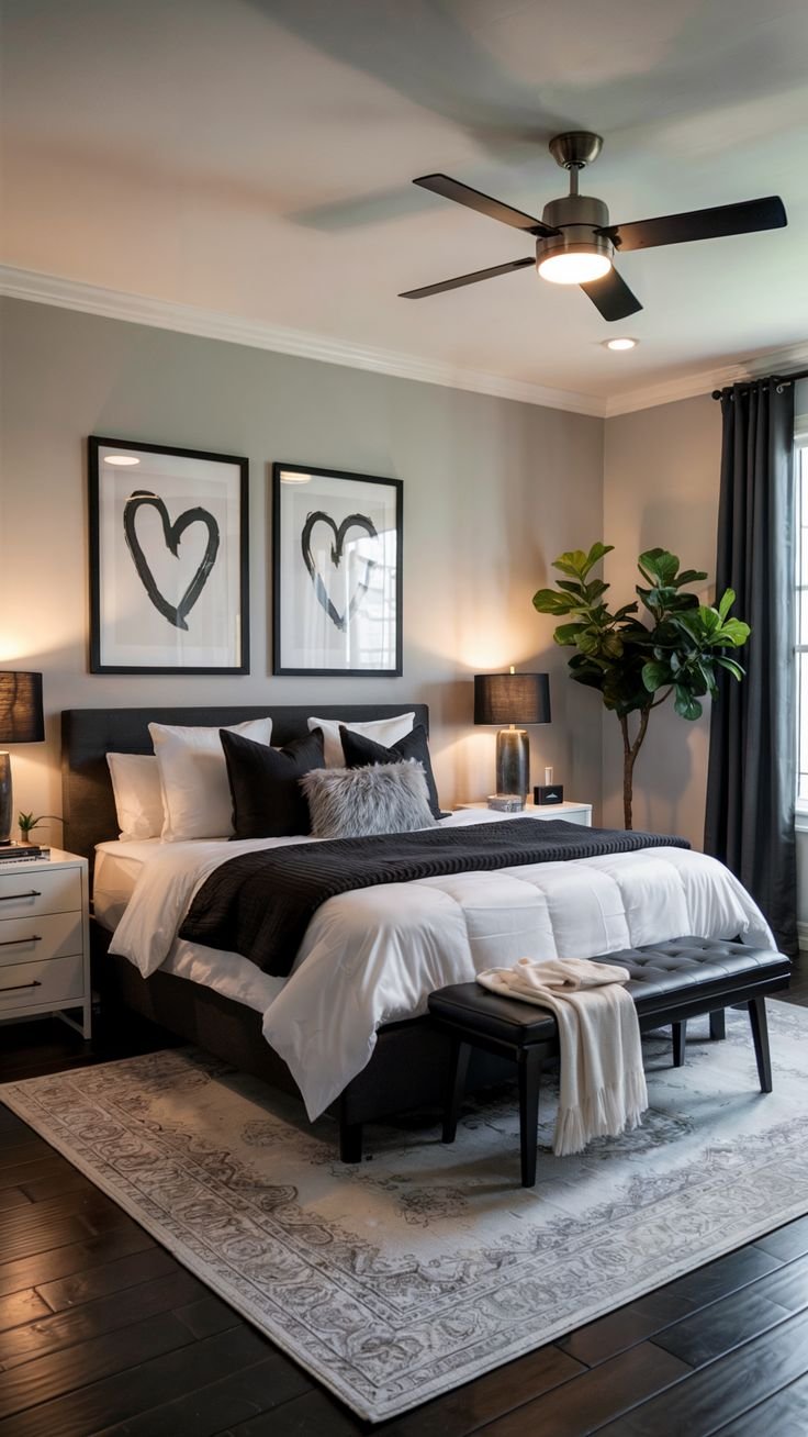 Bold Color Accents Luxury Bedroom Decor Ideas