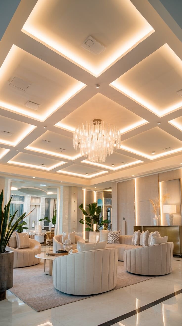Modern Minimalism in Luxury Ceiling Designs