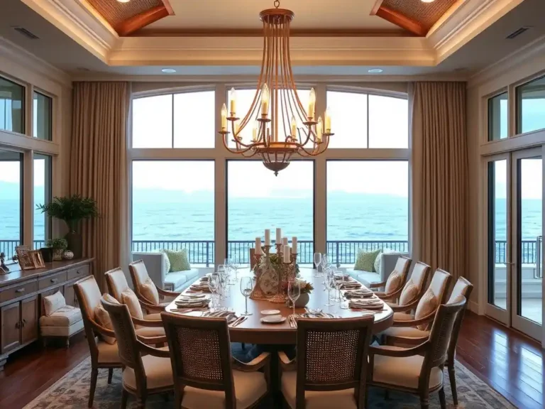 Coastal Chandeliers Dining Rooms